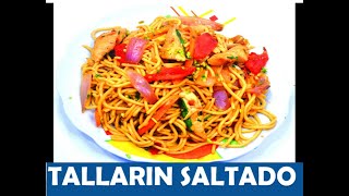 TALLARIN SALTADO CRIOLLO DE POLLO RECETA FACIL Y ECONOMICA PASO A PASO  DELICIOSA COMIDA [upl. by Inafets]