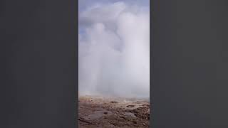 Geyser erupting at Geysir Iceland geyser iceland [upl. by Philip]