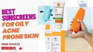 Best Sunscreens For Oily Acne Prone Skin  Combination Sensitive Skin [upl. by Enirehtak357]