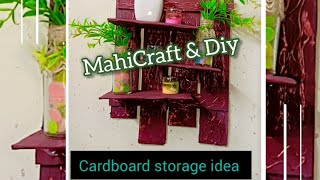 cardboard crafts  cardboard room decor  cardboard storage ideas [upl. by Immij996]