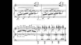 C Debussy  Preludes Livre II  XII Feux dartifice with score [upl. by Youlton584]