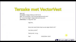 Terzake met VectorVest Vraag maar raak  25022024 [upl. by Anelleh]