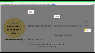 Freeplane  changing node width in a map [upl. by Azmah]