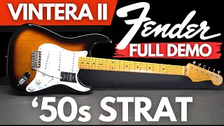 Fender Vintera II 50s Stratocaster FULL DEMO [upl. by Nnaitak]