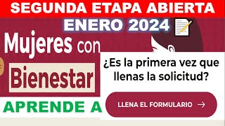 Registro Primera vez MUJERES BIENESTAR 2024 👩‍🦰 Genera Tu folio ❗ PASO A PASO 💲2500 BIMESTRAL [upl. by Mert555]