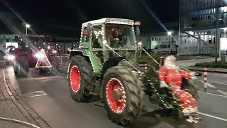 Weihnachtstreckerkolonne mit Polizeibegleitung an Uniklinik Bonn am 051220 [upl. by Athenian]