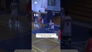 Fadeaway from one foot like Dirk Nowitzkim ai basketball hoops highlights [upl. by Anauj]