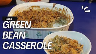 Easy Green Bean Casserole  Easy Thanksgiving side dish  The Economic Ninja Challenge Day 3 [upl. by Aivad]