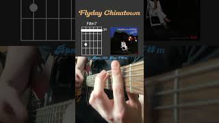 Flyday Chinatown  Yasuha  Guitar Chords  shorts [upl. by Norty197]