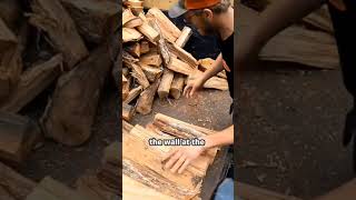 Why I Stack wood in my trailer shortssubscribe youtubeshortsviralvideo [upl. by Analli]