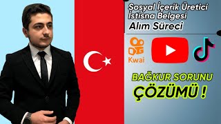 SOSYAL MEDYA İÇERİK ÜRETİCİLİĞİ İSTİSNA BELGESİ ALIM SÜRECİ  Bağkur Sorununu Nasıl Çözeriz [upl. by Valdes769]