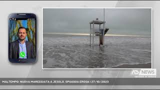 MALTEMPO NUOVA MAREGGIATA A JESOLO SPIAGGIA EROSA  27102023 [upl. by Viscardi]