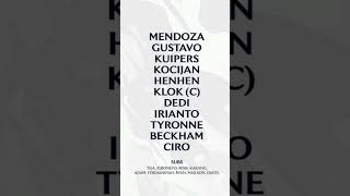 Starting line up Persib vs Lion City Sailors AFC Champions League Two 20242025 [upl. by Courtnay]