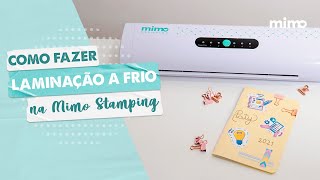 Como Laminar a Frio Usando Vinil Adesivo e a Mimo Stamping [upl. by Caz]