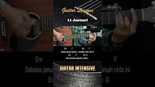 11 Januari  Gigi  Tutorial Chord Gitar Mudah dan Lirik [upl. by Innavoij]