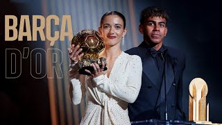 AITANA wins BALLON dOR LAMINE YAMAL wins Kopa Trophy FC Barcelona BEST Womens Team 2024 🏆💙❤️ [upl. by Encratis519]