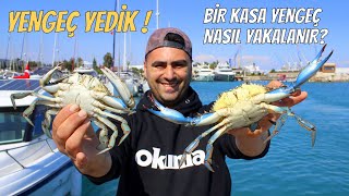 Mavi Yengeç Yakalayıp Yedik   En Kolay Pişirme Tarifi  Blue Crab Catch amp Cook [upl. by Sosthenna]