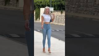 Fashionable high waisted jeans fashionstyle trends jeansfashion [upl. by Neom436]