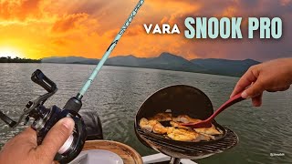 PESQUEI e PREPAREI no barco Teste da VARA SNOOK PRO da Saint  Catch clean cook [upl. by Ytteb133]