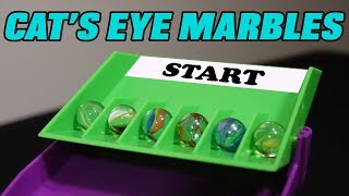 Epic Marble Race Madness Ft CatsEye Marbles [upl. by Yleve713]