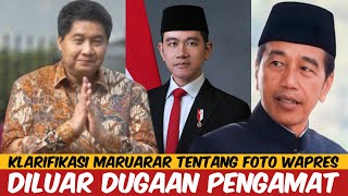 KLARIFIKASI MARUARAR TENTANG FOTO GIBRAN  DILUAR DUGAAN PENGAMAT [upl. by Anot]