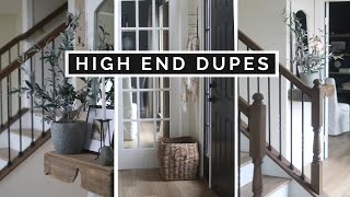 HIGH END VS THRIFT STORE  DIY ENTRYWAY MAKEOVER  DIY THRIFT FLIPS  DIY ACCENT WALL [upl. by Aidin]