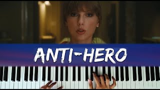 Taylor Swift  AntiHero  PIANO COVER [upl. by Derian324]