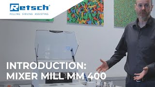 Mixer Mill MM 400  Introduction RETSCH mixermill laboratoryinstruments [upl. by Dilan448]