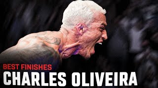 The Champ Has A Name 🏆  Charles Oliveiras Best Finishes  UFC 300 [upl. by Atterbury144]