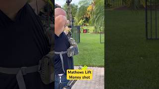 Mathews Lift money shot Backyard bullseye mathewsarchery archery bowhunting hunting ultraview [upl. by Naillik]