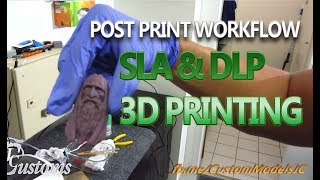 How to Clean your Resin 3D Prints post print [upl. by Yvel]