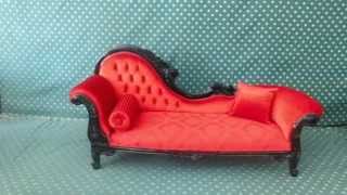 classic chaise lounge design with red velvet upholstery [upl. by Alekahs]