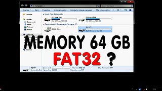 Cara Format Flashdisk 64GB  Exfat Ke Fat32 NTFS Ke Fat32 [upl. by Annibo]