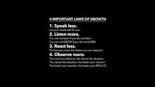 The 4 Laws of Growth You MUST Know [upl. by Tfat142]