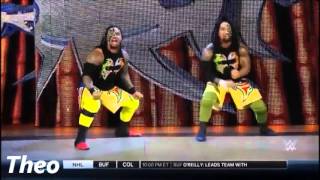 WWE The Usos entrance in SmackDown 2016 [upl. by Eenaffit890]