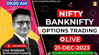 21 December Live Trading  Nifty Banknifty Live Options Trading  Nifty 50 Live nifty50 live [upl. by Llemmart]