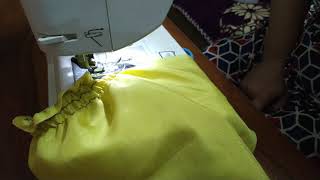 How to use elastic thread How to shirr fabric  Shirring tutorial  Brother FS101 [upl. by Parsons]