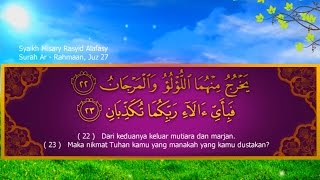 Mishary Rashid Al Afasy Surah Ar Rahman Great Emotional Indonesia Translate [upl. by Richmal]