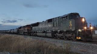 CPKC Veteran SD70ACu 7020 East Laggan Sub Mile 625 Brickburn NW Calgary AB  October 19 2024 [upl. by Tunk]