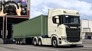 Realistic Transporting Used Plastics with Scania S High Roof  Euro Truck Simulator 2 Full Gameplay [upl. by Aihsela274]