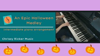 An Epic Halloween Medley intermediate piano  Various Composers  Arr Chrissy Ricker [upl. by Ayenat]