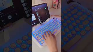 Knewkey Rymek Chic TypewriterStyle Mechanical Keyboard Unboxing Video shorts [upl. by Pich]