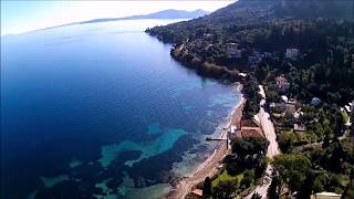 Benitses in Corfu  a magnificent charm of Mountain amp Sea [upl. by Lacy421]