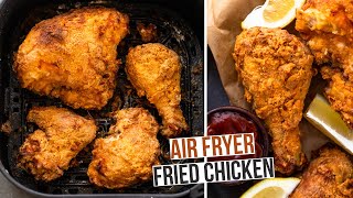 The Best Air Fryer Buttermilk Fried Chicken Super Crispy and Tender [upl. by Kristy]