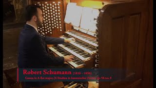 Canon in Aflat Major Schumann Op 56 No 4 at Woolsey Hall [upl. by Aimek950]