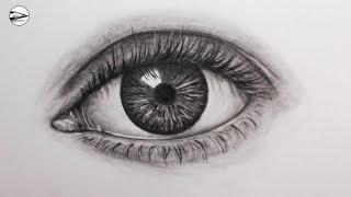 How to Draw a Realistic Eye Fast [upl. by Ednargel]