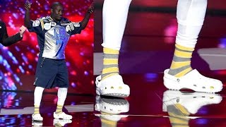 Stephen Currys Shoes Blasted By Hannibal Buress at ESPY Awards Shows Steph Curry 34s [upl. by Arinaid]