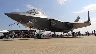 F35C Static Display NAS Fort Worth Air Power Expo 2014 [upl. by Igig148]