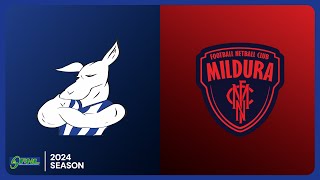 Ouyen United v Mildura Round 12 Season 2024  Sunraysia Football Netball League [upl. by Orvah930]