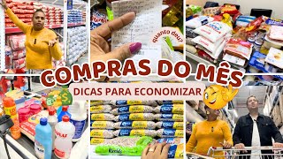 🛒 COMPRAS DO MÊS NO MERCADO ATACADISTA  DICAS PARA ECONOMIZAR 😉 [upl. by Noby]